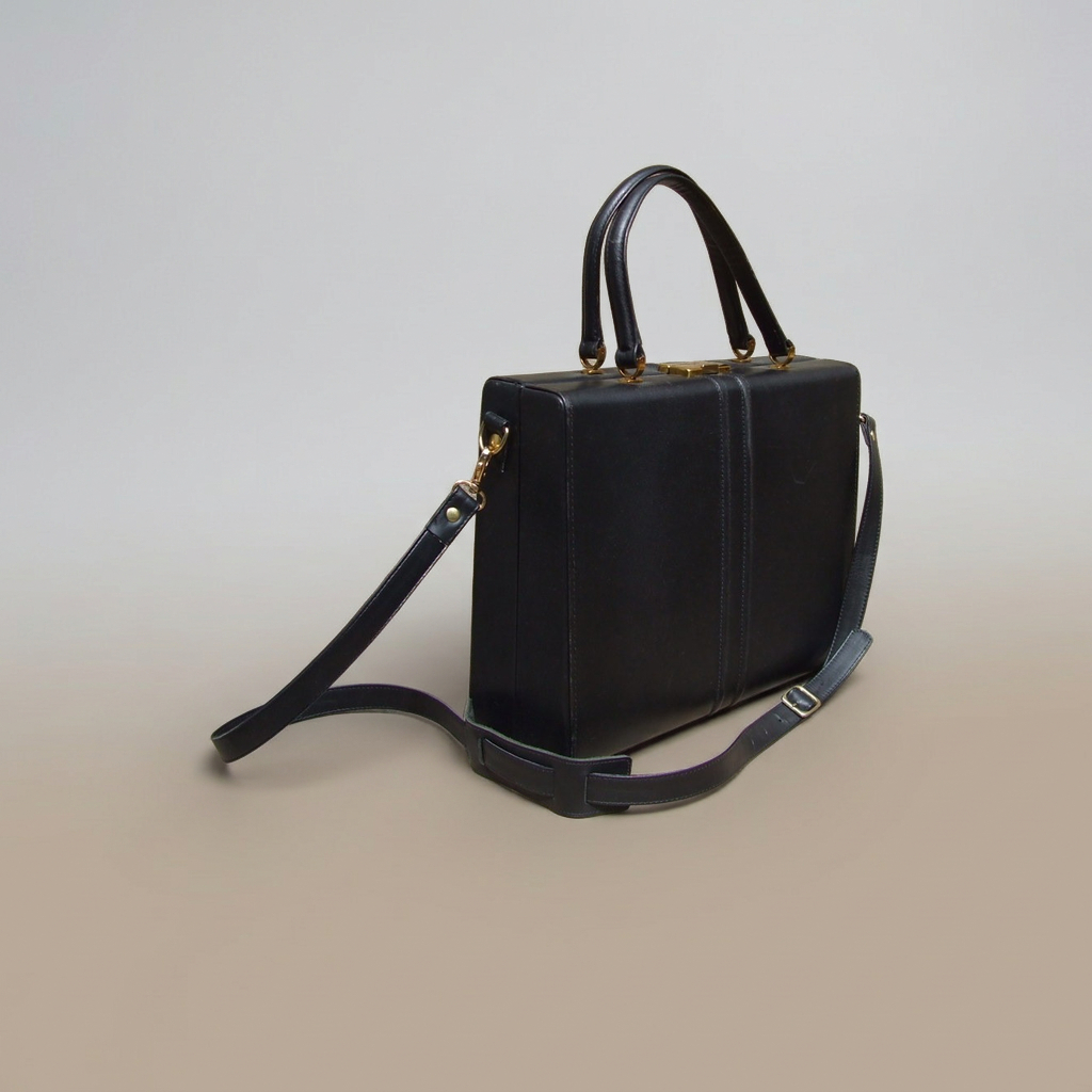 after: AI photoshoot of shoes & bags in white seamless