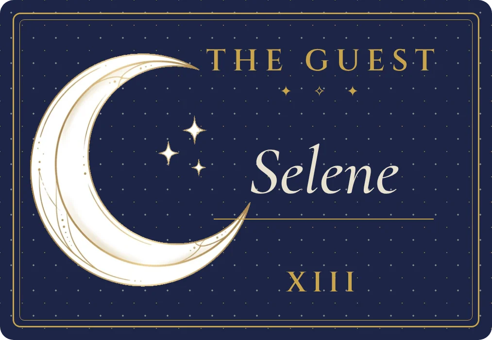 Elegant moon name badges