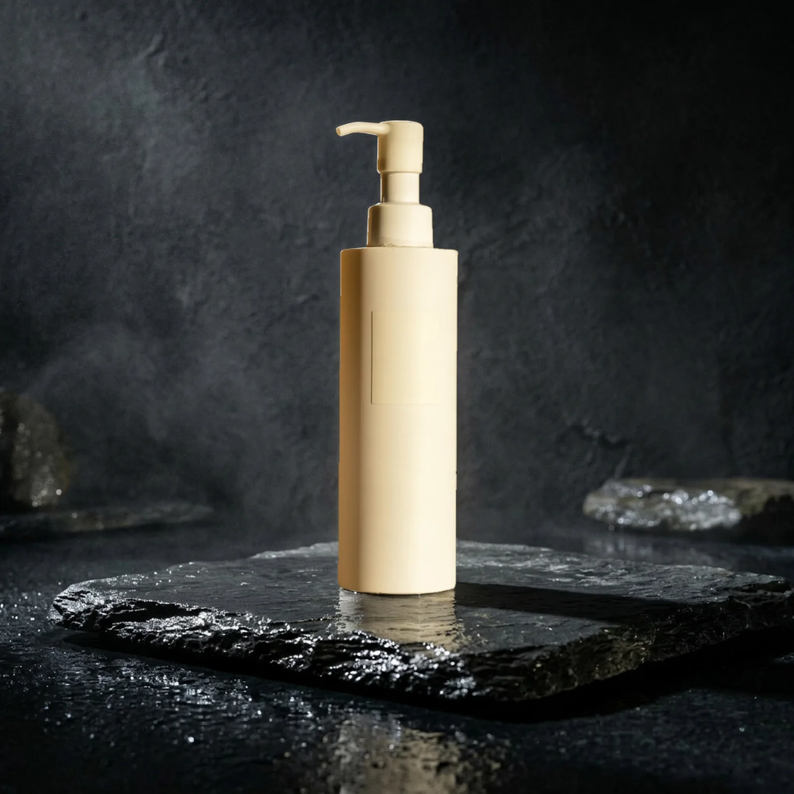 after: unbranded product in the wet slate scene preset