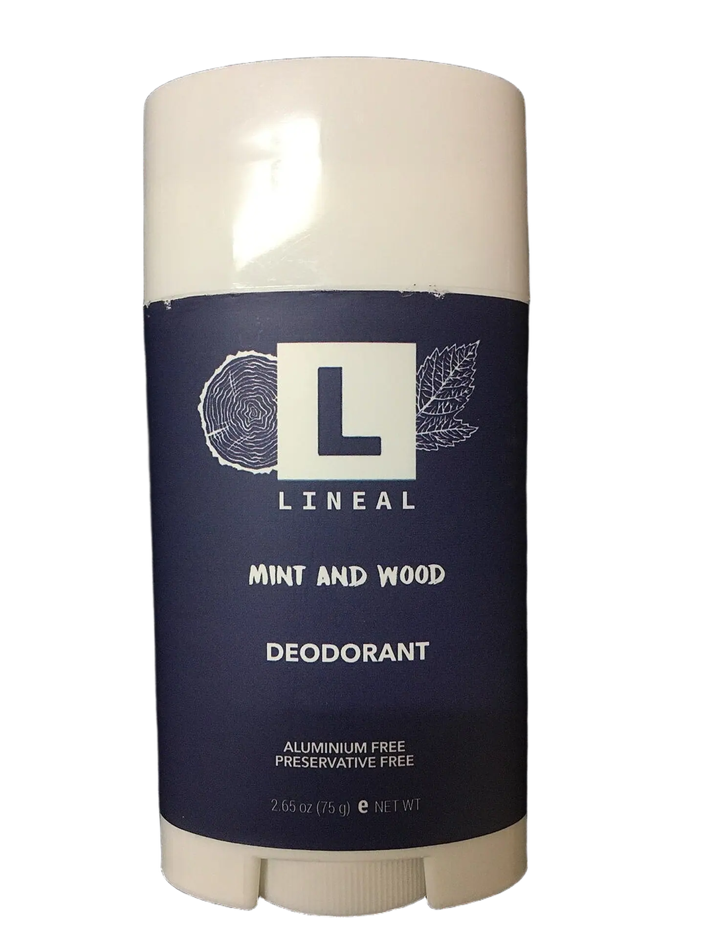 after: deodorant stick with a blue label with the background made transparent