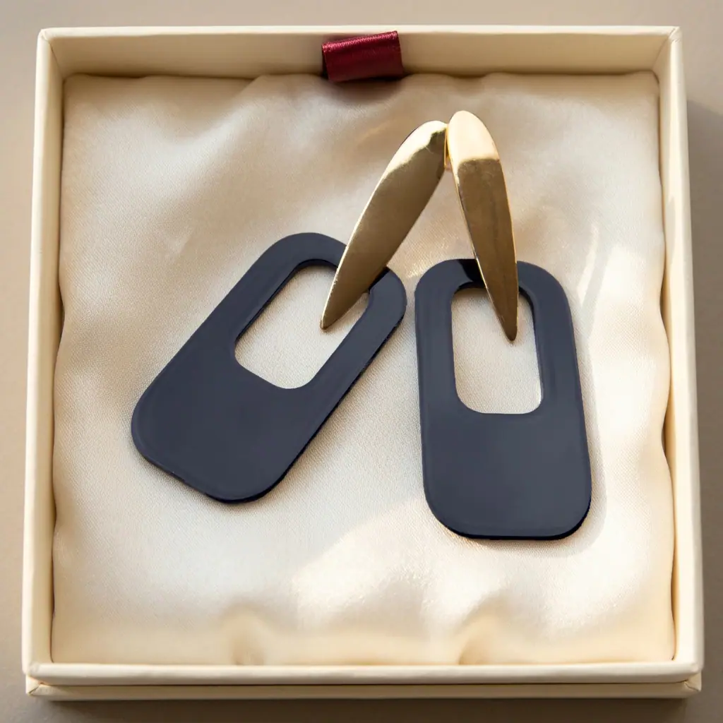 after: AI photoshoot of jewelry in gift box