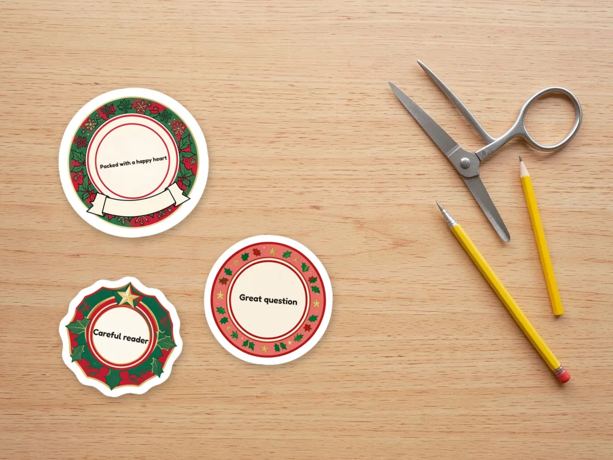 Print the PDF on suitable sticker stock